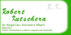 robert kutschera business card
